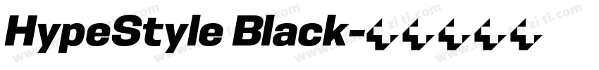 HypeStyle Black字体转换